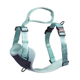 PETMARVEL Adjustable Embroidered Stylish Dog Harness (Option: Mint Green-Small)